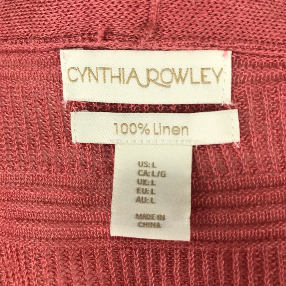 NWT Cynthia Rowley 100% Linen Cardigan - Picture 6 of 7